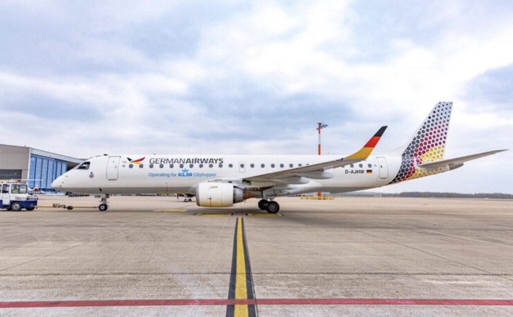 German Airways Beş Embraer 190’ı Filosuna Kattı German Airways Beş Embraer 190’ı Filosuna Kattı