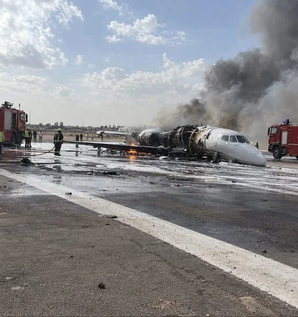 Misrata Havalimanı’nda Özel Jet Kazası: Uçuşlar Geçici Olarak Durduruldu Misrata Havalimanı