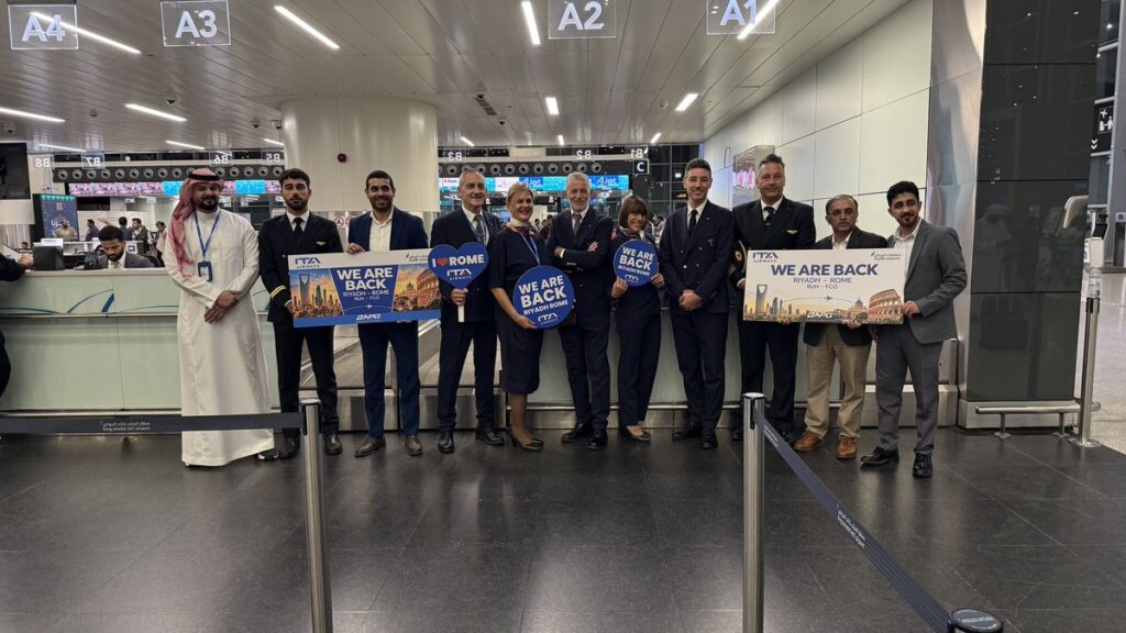 ITA Airways Riyad-Roma Uçuşlarına Yeniden Başladı ITA Airways