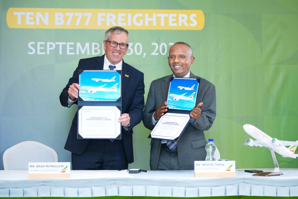 Ethiopian Airlines’tan 10 Uçaklık Boeing Freighter Anlaşması Ethiopian Airlines
