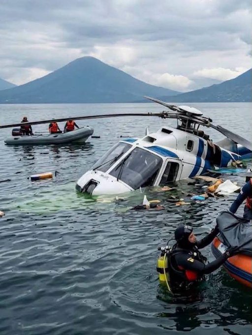 Guatemala’da Helikopter Atitlán Gölü’ne Düştü: Arama Çalışmaları Sürüyor Guatemala