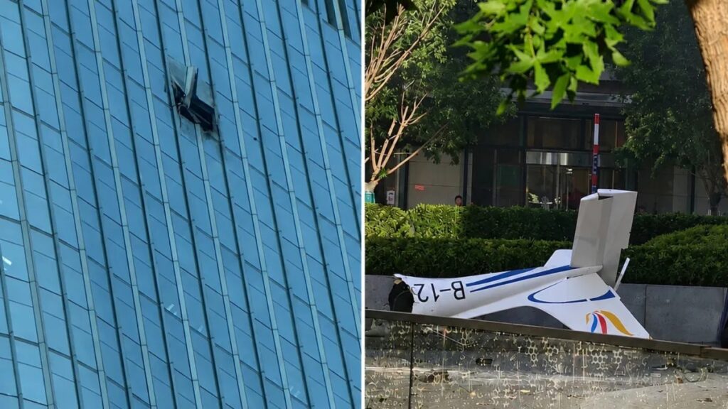 Pekin’de Uçak Gökdelene Çarptı: Yaralılar Var