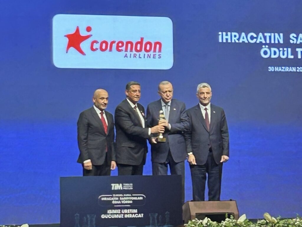Corendon Airlines Bir Kez Daha İhracat Şampiyonları Arasında