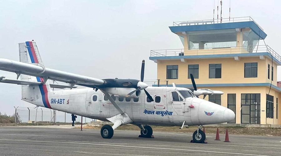 Gulmi Havalimanı’nda Kötü Hava Uçuşları Durdurdu