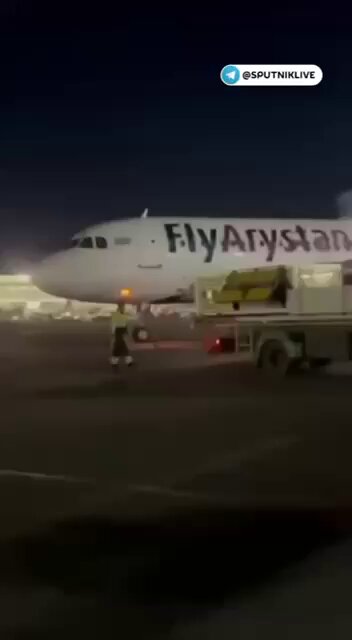 FlyArystan A320’sinde Bakım Sırasında Yangın Çıktı FlyArystan